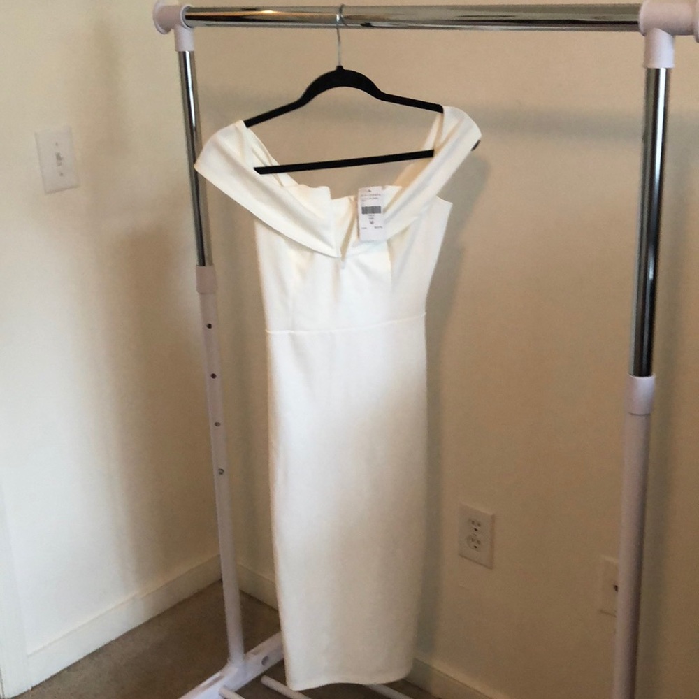 Off The Shoulder White Dress